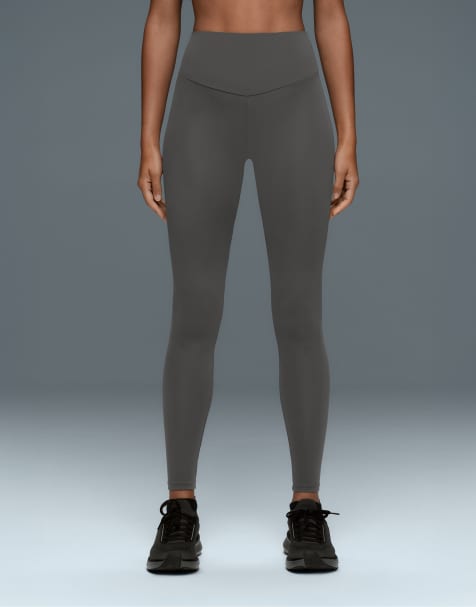 OYSHO Comfortlux high-waisted ankle-length leggings in grey - view 1