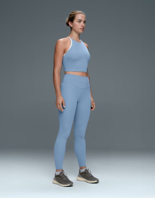 OYSHO comfortlux højtaljede ankellange leggings i blå, 2 af 7