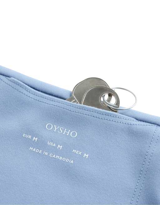 OYSHO comfortlux højtaljede ankellange leggings i blå, 7 af 7