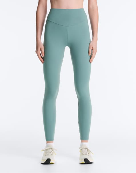 OYSHO - Comfortlux - Højtaljede ankellange leggings i lys turkis - view 1