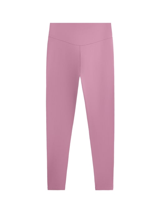 OYSHO - Comfortlux - Højtaljede og ankellange lyserøde leggings, 5 af 7