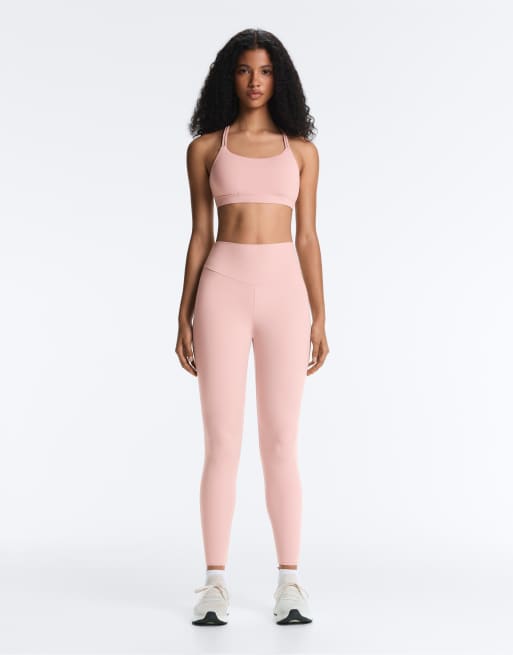 OYSHO - Comfortlux - Højtaljede og ankellange lyserøde leggings, 2 af 7