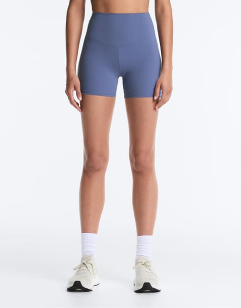 OYSHO – Comfortlux – Hotpants in Blau mit hohem Bund, 10 cm - view 1