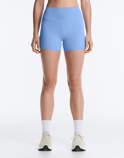 OYSHO – Comfortlux – Hotpants in Blau mit hohem Bund, 10 cm - view 1