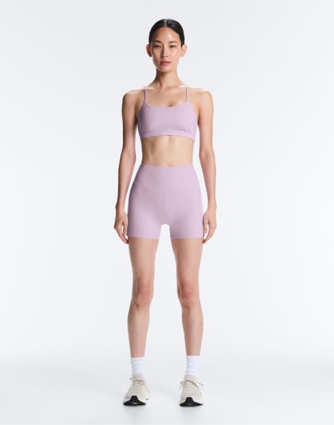 OYSHO – Comfortlux – Hotpants in Helllila mit hohem Bund, 10 cm Schrittlänge - view 1