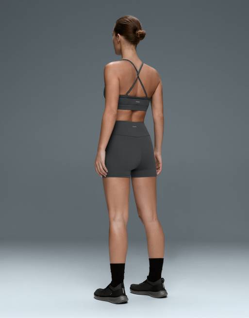 OYSHO Comfortlux hotpants med hög midja 10 cm i grått, 4 av 7