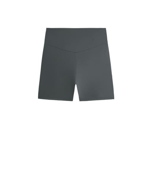 OYSHO Comfortlux hotpants med hög midja 10 cm i grått, 7 av 7