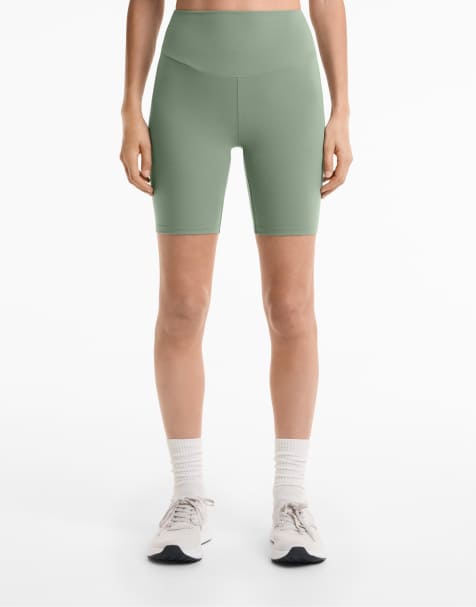 Oysho – Comfortlux – Knielange Leggings in Grün mit hohem Bund, 20 cm - view 1