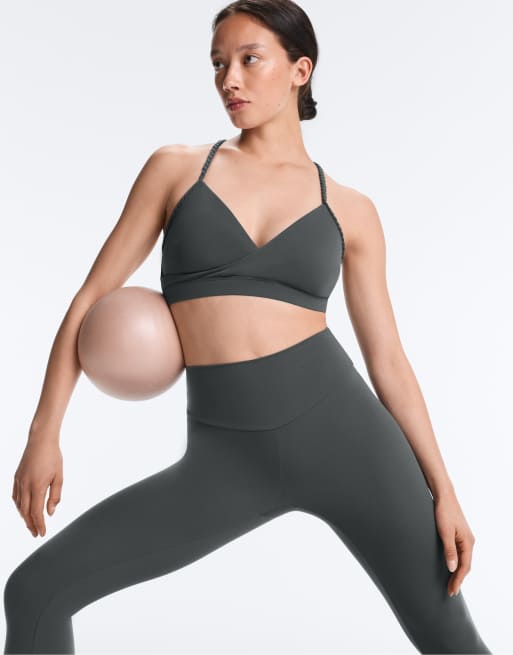 OYSHO – Comfortlux – Knöchellange Leggings in Grau mit hohem Bund, 3 von 4