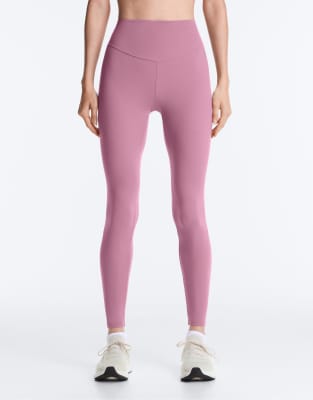 Comfortlux - Knöchellange Leggings in Rosa mit hohem Bund Rosa 2XS