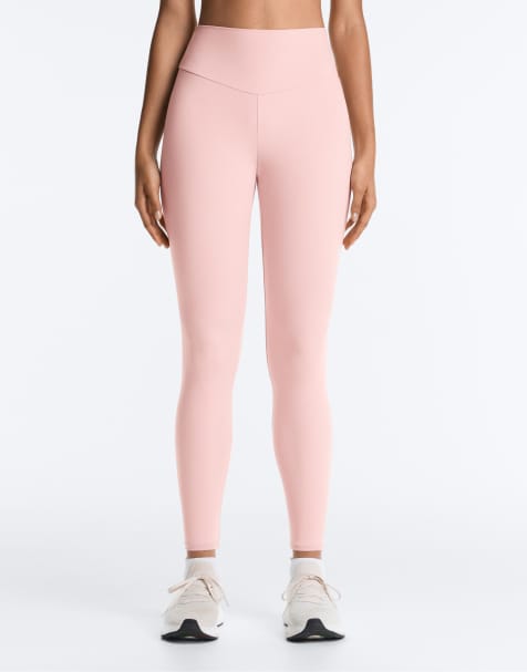 OYSHO – Comfortlux – Knöchellange Leggings in Rosa mit hohem Bund - view 1