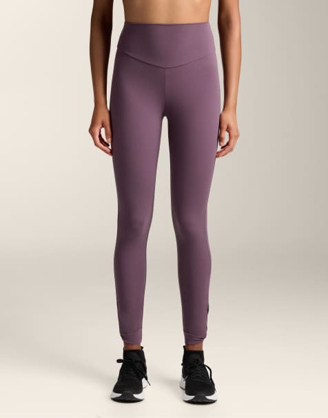 Oysho - Comfortlux - Legging 65 cm longueur cheville noué à taille haute - Lilas - view 1
