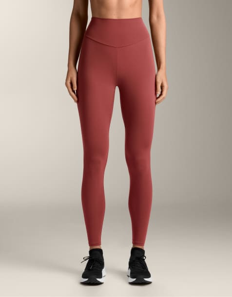 OYSHO - Comfortlux - Legging à taille haute longueur cheville - Rouge - view 1