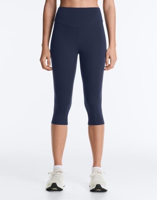 Oysho - Comfortlux - Legging corsaire 40 cm à taille haute - Bleu marine