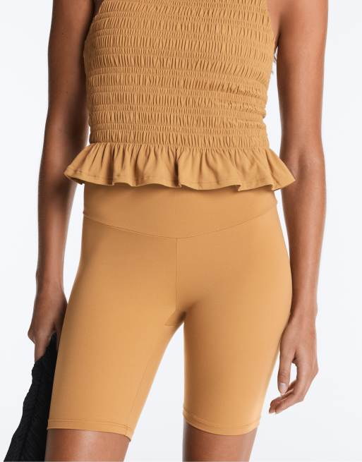 Oysho - Comfortlux - Legging court 20 cm à taille haute - Moutarde, 6 de 7