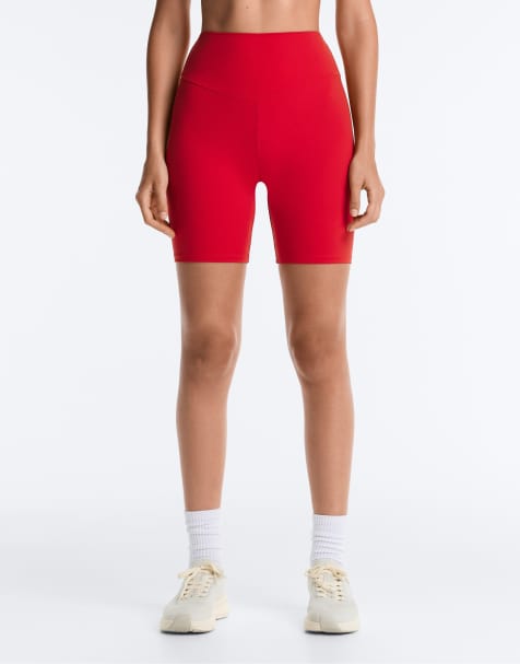 Oysho - Comfortlux - Legging court 20 cm à taille haute - Rouge intense - view 1