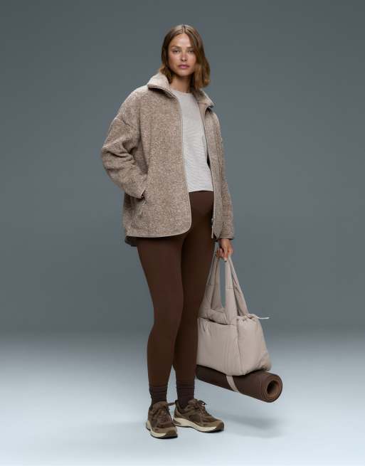 Oysho - Comfortlux - Legging de grossesse 65 cm - Marron foncé, 2 de 6