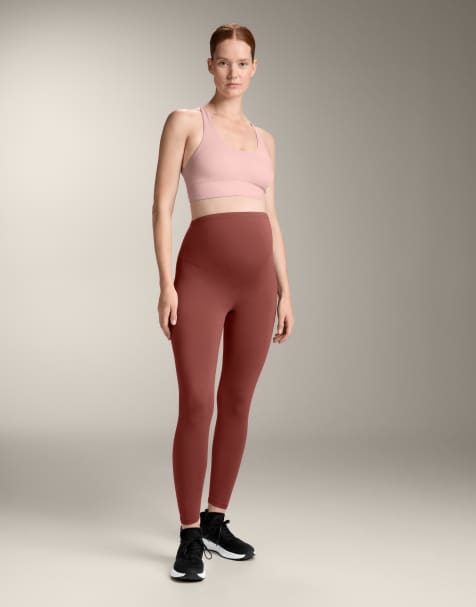 Oysho - Comfortlux - Legging de maternité 65 cm - Taupe - view 1
