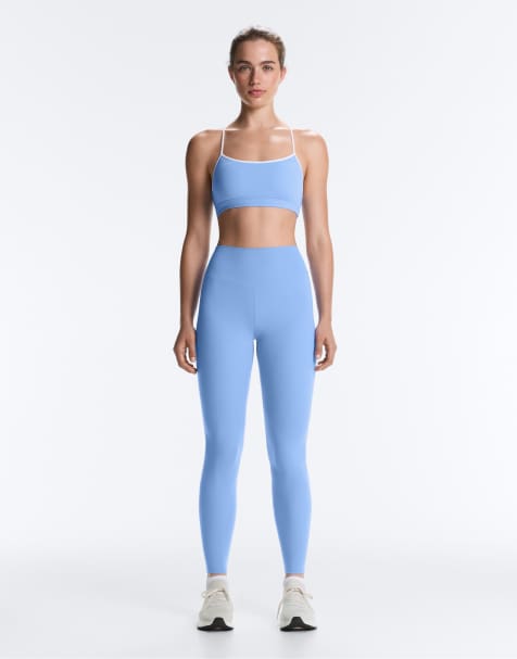 OYSHO - Comfortlux - Legging longueur cheville à taille haute - Bleu - view 1