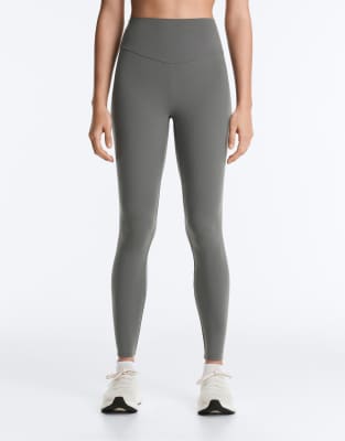 Comfortlux - Legging longueur cheville à taille haute - Gris clair 2XS