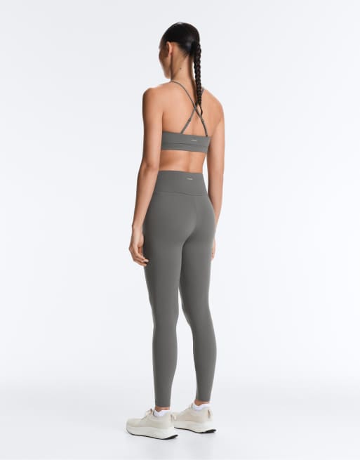 OYSHO - Comfortlux - Legging longueur cheville à taille haute - Gris clair, 4 de 7