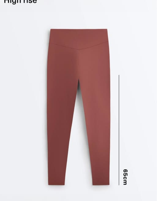 OYSHO - Comfortlux - Legging longueur cheville à taille haute - Mauve, 6 de 7