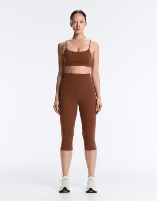 Oysho - Comfortlux - Legging mi-mollet 50 cm à taille ultra-haute - Café, 2 de 4