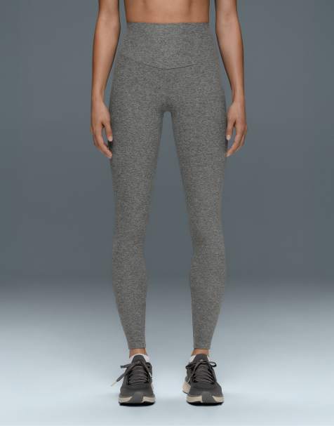 OYSHO Comfortlux legging taille haute longueur cheville chiné gris - view 1