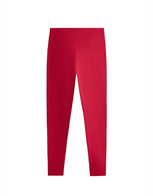 OYSHO comfortlux legging taille haute longueur cheville rouge, 5 de 5