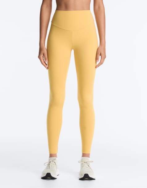 Oysho - Comfortlux - Legging taille haute longueur cheville - Vert et jaune - view 1