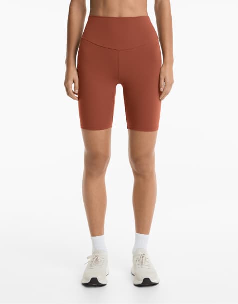 Oysho - Comfortlux - Leggings a vita alta color terracotta da 20 cm - view 1