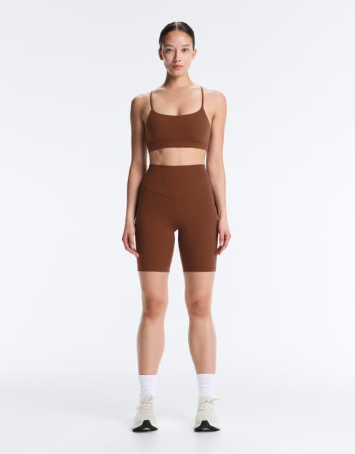 OYSHO - Comfortlux - Leggings a vita alta da 20 cm color caffè, 2 di 7