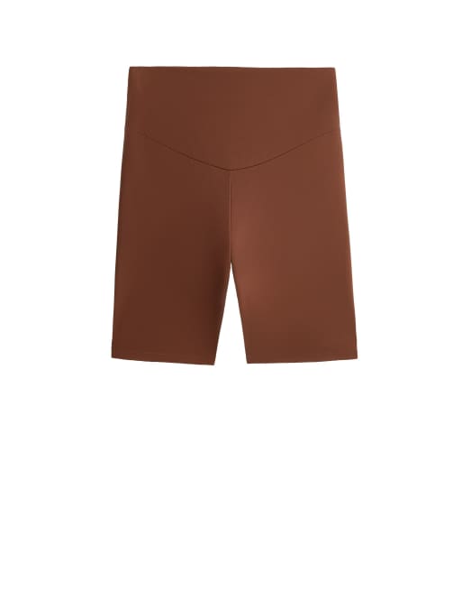OYSHO - Comfortlux - Leggings a vita alta da 20 cm color caffè, 5 di 7