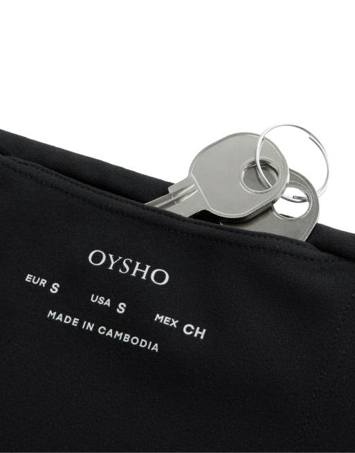 Oysho - Comfortlux - Leggings a vita alta neri da 20 cm, 7 di 7