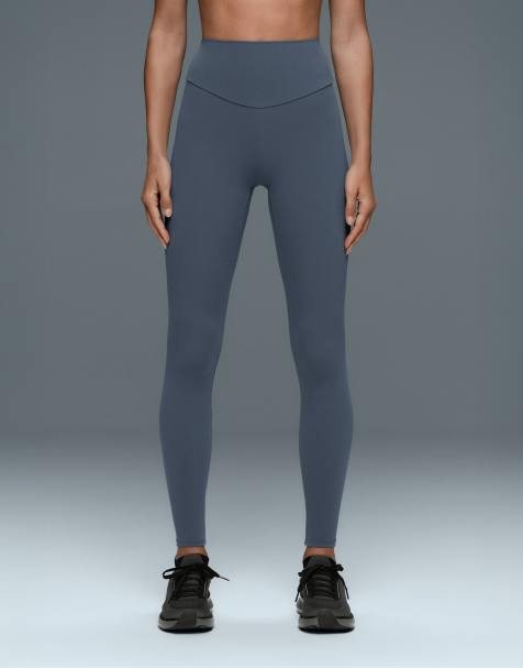 OYSHO - Comfortlux - Leggings alla caviglia a vita alta blu petrolio scuro - view 1
