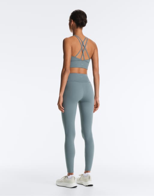 OYSHO - Comfortlux - Leggings alla caviglia a vita alta blu, 3 di 3