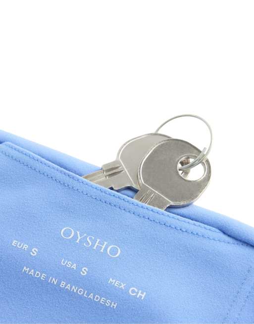 OYSHO - Comfortlux - Leggings alla caviglia a vita alta blu, 6 di 7
