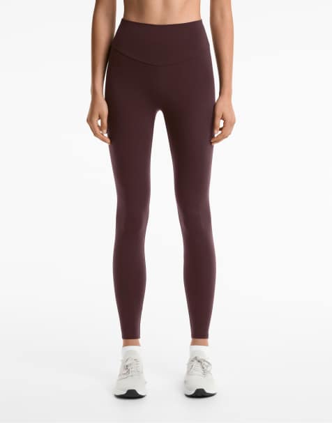 Oysho - Comfortlux - Leggings alla caviglia a vita alta marroni - view 1