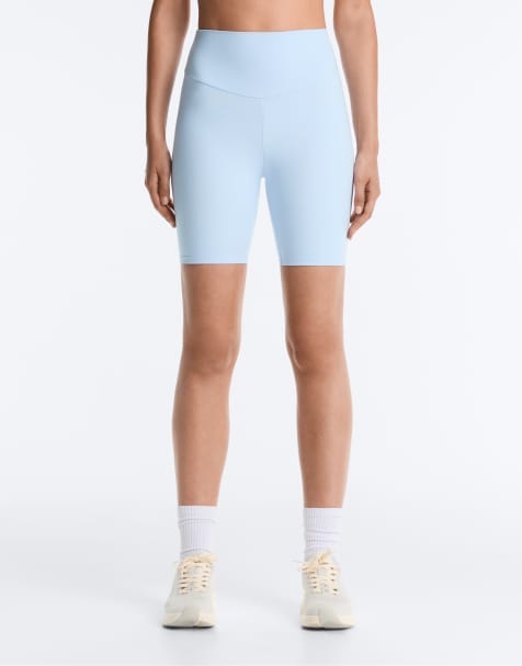OYSHO - Comfortlux - Leggings corti a vita alta da 20 cm blu - view 1