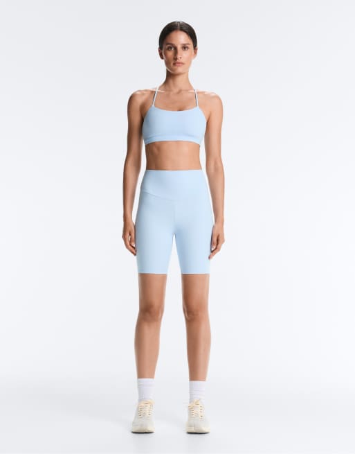 OYSHO - Comfortlux - Leggings corti a vita alta da 20 cm blu, 2 di 7