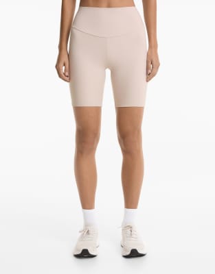 Oysho - Comfortlux - Leggings in Hellrosa mit hohem Bund, 20 cm