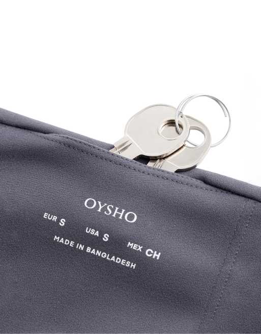OYSHO Comfortlux leggings med hög midja i ankellängd i grått, 6 av 7