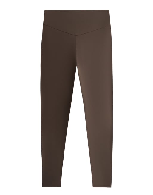 OYSHO Comfortlux leggings med hög midja och ankellängd i brunt, 7 av 7