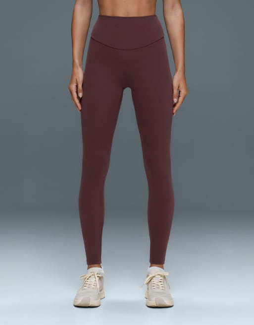 OYSHO Comfortlux leggings med hög midja och ankellängd i lila, 2 av 4