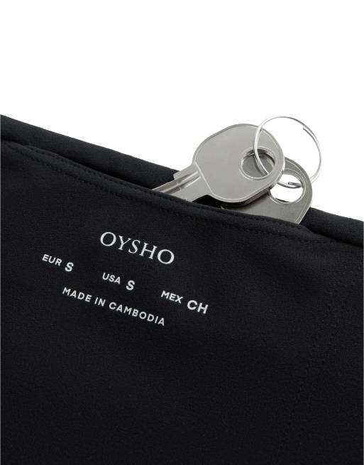 Oysho - Comfortlux - Leggings neri stile capri a vita alta da 40 cm, 6 di 7