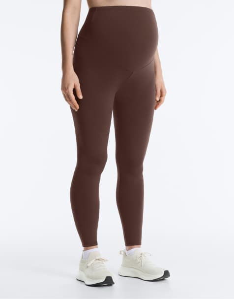 Oysho - Comfortlux - Leggings premaman da 65 cm marrone scuro - view 1