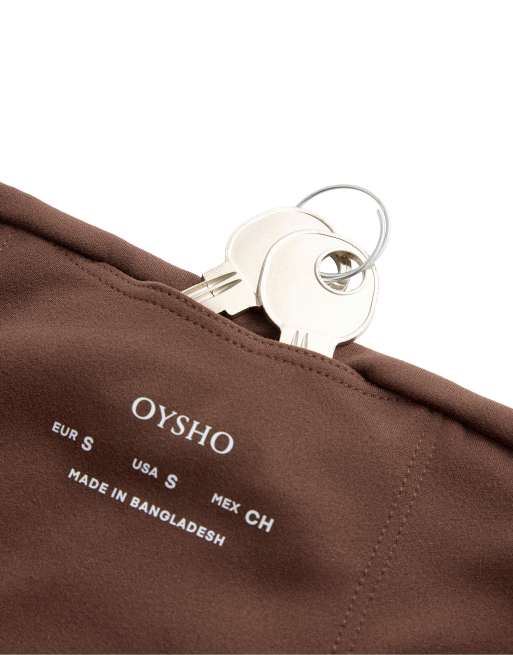 OYSHO Comfortlux leggingsshorts med hög midja 20 cm i cocoa, 6 av 7