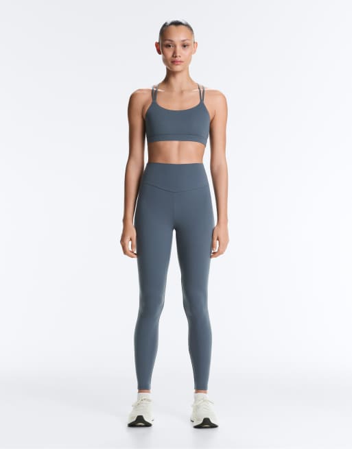 OYSHO Comfortlux light support sports bra with crossover straps in petrol blue, 2 of 4