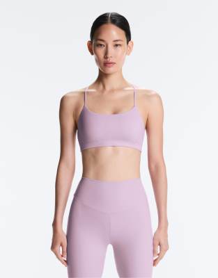 OYSHO Comfortlux light-support sports bra with crossover straps in purple
