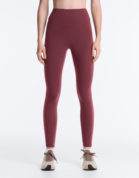 OYSHO – Comfortlux – Lila, ankellånga leggings med hög midja - view 1